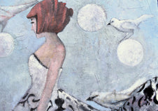 Original art for sale at UGallery.com | Imagining by Mary Pratt | $3,800 | oil painting | 48' h x 48' w | thumbnail 4