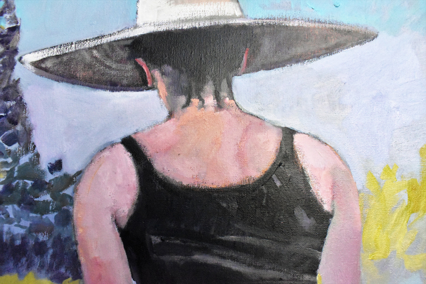 Lighted Path by Mary Pratt |  Closeup View of Artwork 