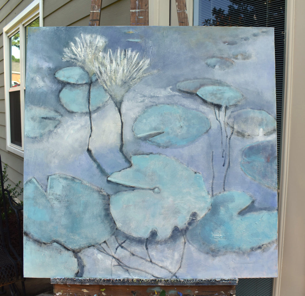 Lily Pad Pond by Mary Pratt |  Context View of Artwork 