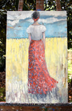 Original art for sale at UGallery.com | Out Yonder by Mary Pratt | $1,575 | oil painting | 30' h x 20' w | thumbnail 3