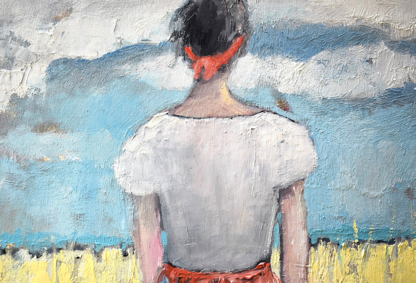 Out Yonder by Mary Pratt |  Closeup View of Artwork 
