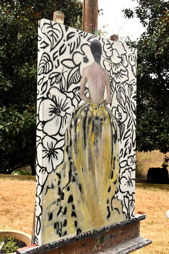 Outspoken Bloom by Mary Pratt |  Side View of Artwork 