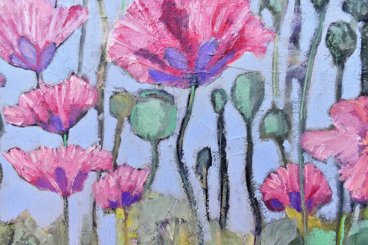 Poppies by Mary Pratt |  Closeup View of Artwork 