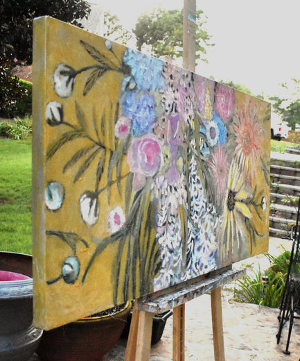 Seeking Flora by Mary Pratt |  Side View of Artwork 