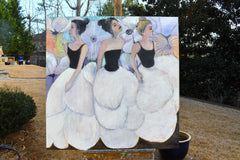 Original art for sale at UGallery.com | Shared Silence by Mary Pratt | $3,600 | oil painting | 48' h x 48' w | thumbnail 3