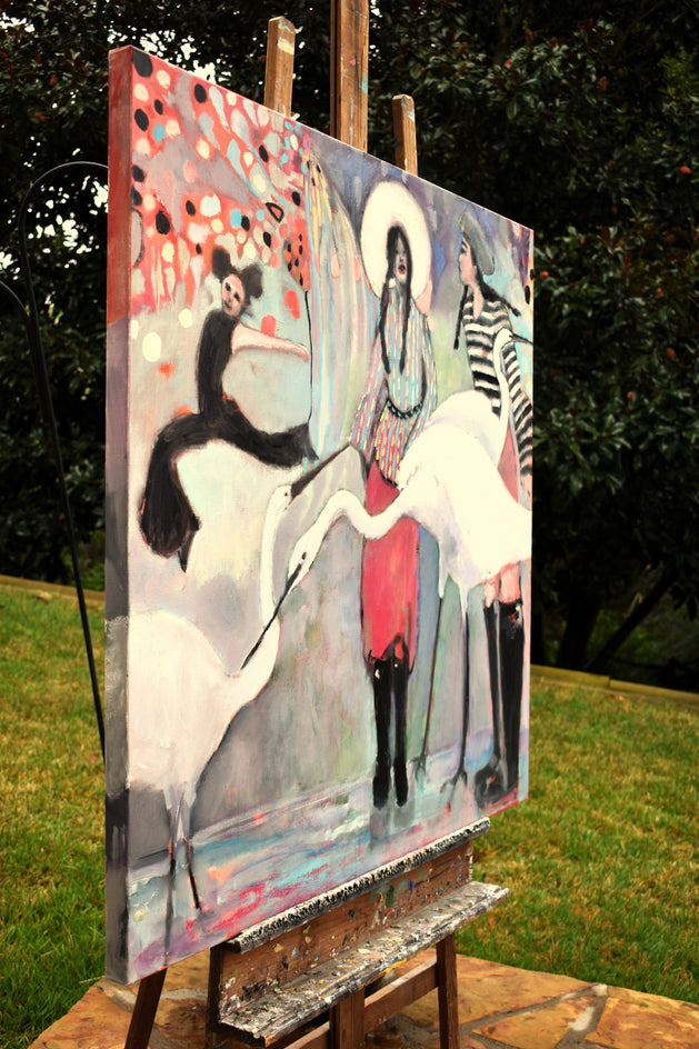 Splashpad by Mary Pratt |  Side View of Artwork 