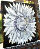 Original art for sale at UGallery.com | Strawflower by Mary Pratt | $625 | oil painting | 12' h x 12' w | thumbnail 2