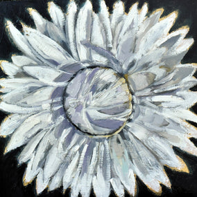 Original art for sale at UGallery.com | Strawflower by Mary Pratt | $625 | oil painting | 12' h x 12' w
