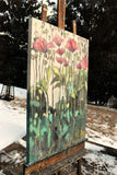 Original art for sale at UGallery.com | Tall Poppies by Mary Pratt | $1,600 | oil painting | 36' h x 24' w | thumbnail 2