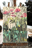 Original art for sale at UGallery.com | Tall Poppies by Mary Pratt | $1,600 | oil painting | 36' h x 24' w | thumbnail 3