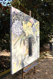 Original art for sale at UGallery.com | The Life of a Flower by Mary Pratt | $4,200 | oil painting | 48' h x 48' w | thumbnail 2