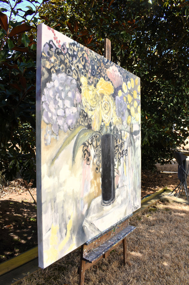 The Life of a Flower by Mary Pratt |  Side View of Artwork 