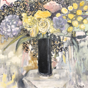 Original art for sale at UGallery.com | The Life of a Flower by Mary Pratt | $4,200 | oil painting | 48' h x 48' w
