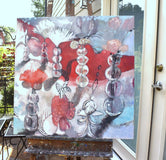 Original art for sale at UGallery.com | The Table Is Set by Mary Pratt | $2,400 | oil painting | 36' h x 36' w | thumbnail 3