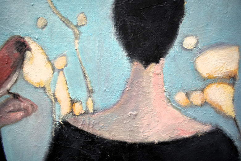 Tight Pants by Mary Pratt |   Closeup View of Artwork 