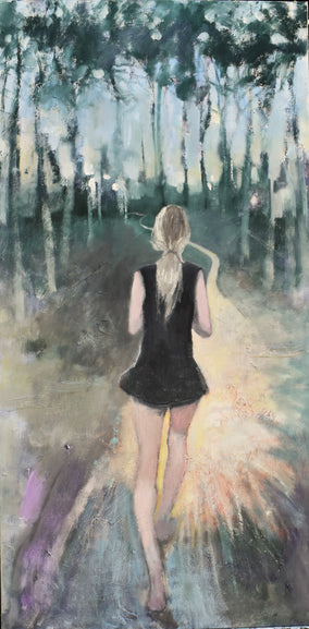 Original art for sale at UGallery.com | Twilight by Mary Pratt | $2,400 | oil painting | 48' h x 24' w