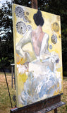 Original art for sale at UGallery.com | Twirling by Mary Pratt | $2,100 | oil painting | 36' h x 24' w | thumbnail 2