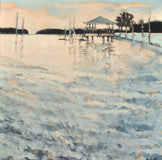 Original art for sale at UGallery.com | Tybee Light by Mary Pratt | $1,900 | oil painting | 36' h x 36' w | thumbnail 1