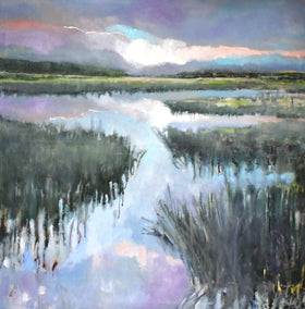 oil painting by Mary Pratt titled Watery