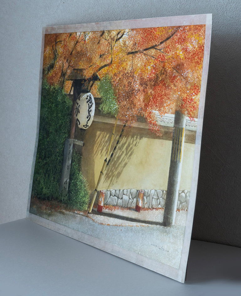 Afternoon Light and Lanterns by Masato Watanabe |  Side View of Artwork 