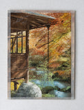 Original art for sale at UGallery.com | Autumn Foliage and Traditional Japanese Buildings by Masato Watanabe | $1,400 | watercolor painting | 16' h x 12' w | thumbnail 3