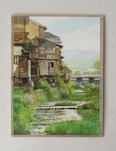 Early Summer Along the Kamogawa by Masato Watanabe |  Context View of Artwork 