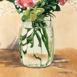 Original art for sale at UGallery.com | Floral Harmony in Light by Masato Watanabe | $900 | watercolor painting | 16' h x 12' w | thumbnail 4