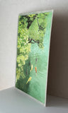 Original art for sale at UGallery.com | Carp in a Japanese Garden Pond by Masato Watanabe | $1,600 | watercolor painting | 16' h x 12' w | thumbnail 2