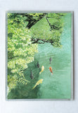 Original art for sale at UGallery.com | Carp in a Japanese Garden Pond by Masato Watanabe | $1,600 | watercolor painting | 16' h x 12' w | thumbnail 3