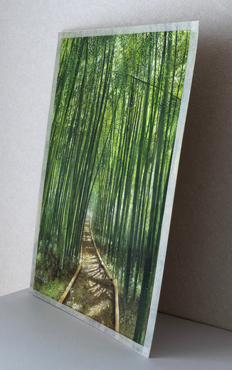 Path Through the Bamboo Grove by Masato Watanabe |  Side View of Artwork 