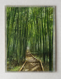 Original art for sale at UGallery.com | Path Through the Bamboo Grove by Masato Watanabe | $1,500 | watercolor painting | 16' h x 12' w | thumbnail 3