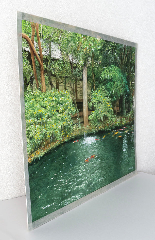 Silence of a Moment by Masato Watanabe |  Side View of Artwork 