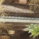 Original art for sale at UGallery.com | View of the Teahouse Beyond the Bamboo Fence by Masato Watanabe | $1,250 | watercolor painting | 16' h x 12' w | thumbnail 4