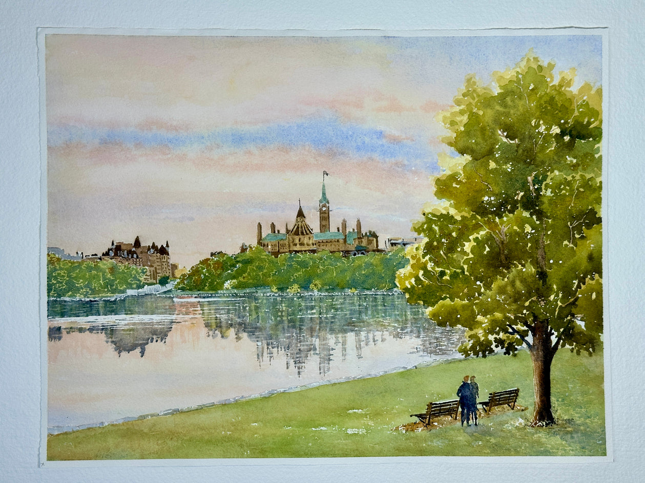 Parliament Hill by Maurice Dionne |  Side View of Artwork 