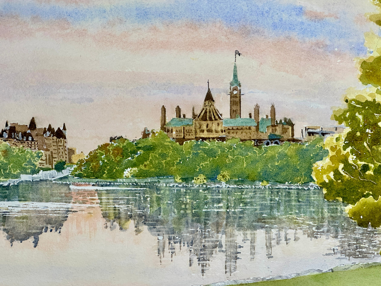 Parliament Hill by Maurice Dionne |  Closeup View of Artwork 