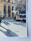 Original art for sale at UGallery.com | Post Office by Maurice Dionne | $525 | watercolor painting | 16' h x 12' w | thumbnail 3