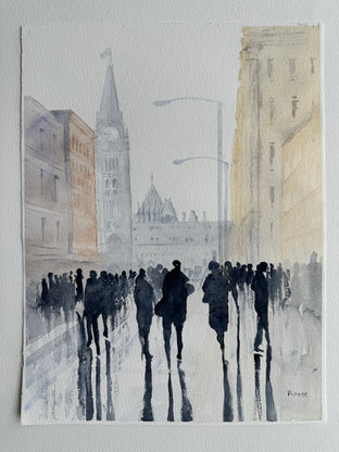 The Tour by Maurice Dionne |  Side View of Artwork 