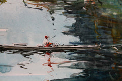 Original art for sale at UGallery.com | Castel Sant'Angelo and the Tiber by Maximilian Damico | $850 | watercolor painting | 22' h x 16' w | thumbnail 4