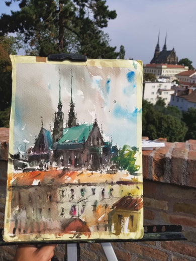 Cathedral of Brno by Maximilian Damico |  Context View of Artwork 