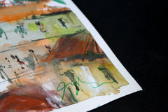 Original art for sale at UGallery.com | Cathedral of Brno by Maximilian Damico | $650 | watercolor painting | 16' h x 12' w | thumbnail 4
