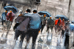 Original art for sale at UGallery.com | Romantic Raining by Maximilian Damico | $1,050 | watercolor painting | 26' h x 20' w | thumbnail 4