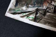 Original art for sale at UGallery.com | Stairs in Prague by Maximilian Damico | $550 | watercolor painting | 12' h x 9' w | thumbnail 2