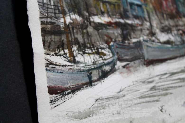Winter in Copenaghen by Maximilian Damico |  Side View of Artwork 