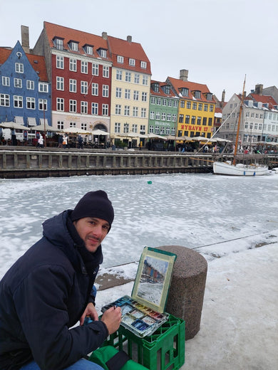 Winter in Copenaghen by Maximilian Damico |  Context View of Artwork 