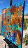 Original art for sale at UGallery.com | Divided by Maya Henaff | $1,700 | acrylic painting | 30' h x 30' w | thumbnail 2