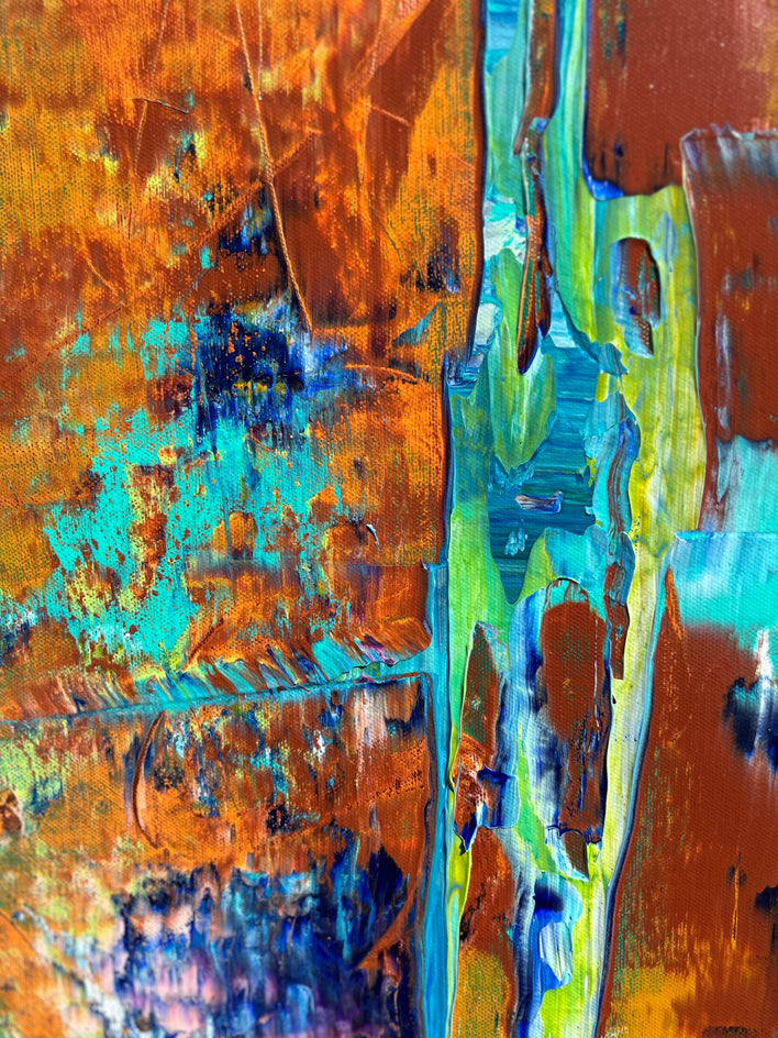 Divided by Maya Henaff |  Closeup View of Artwork 