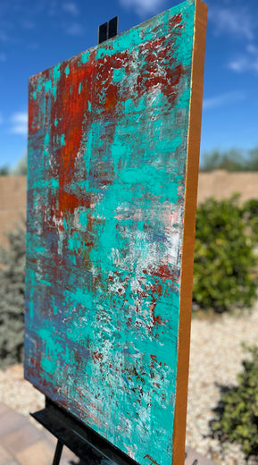 Flowing by Maya Henaff |  Side View of Artwork 