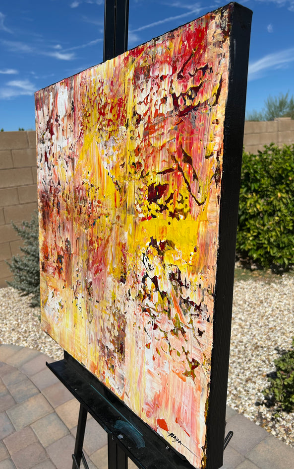 Hopeful by Maya Henaff |  Side View of Artwork 
