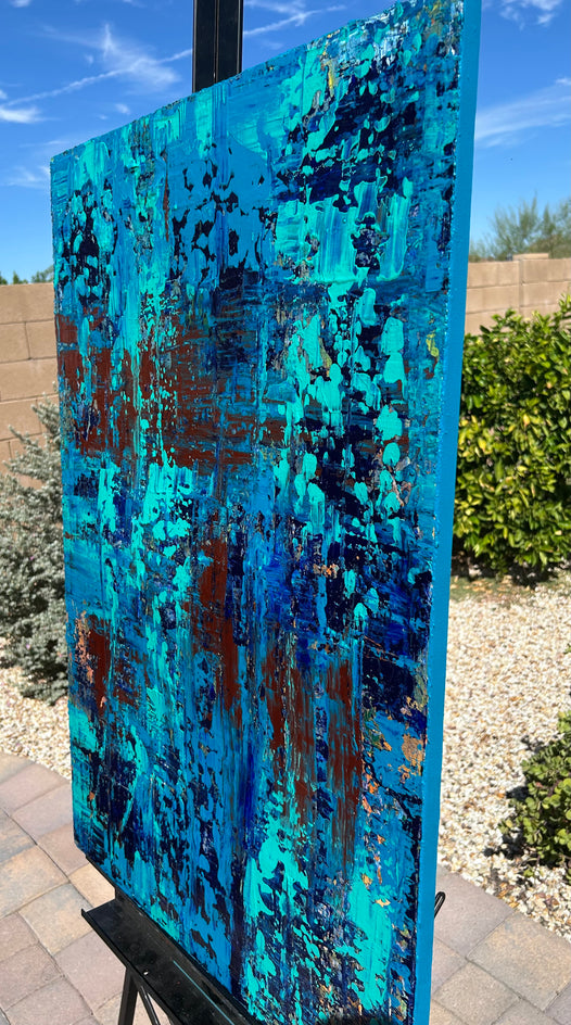 Meditation by Maya Henaff |  Side View of Artwork 