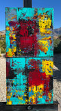 Original art for sale at UGallery.com | Stimulation by Maya Henaff | $850 | acrylic painting | 32' h x 16' w | thumbnail 3